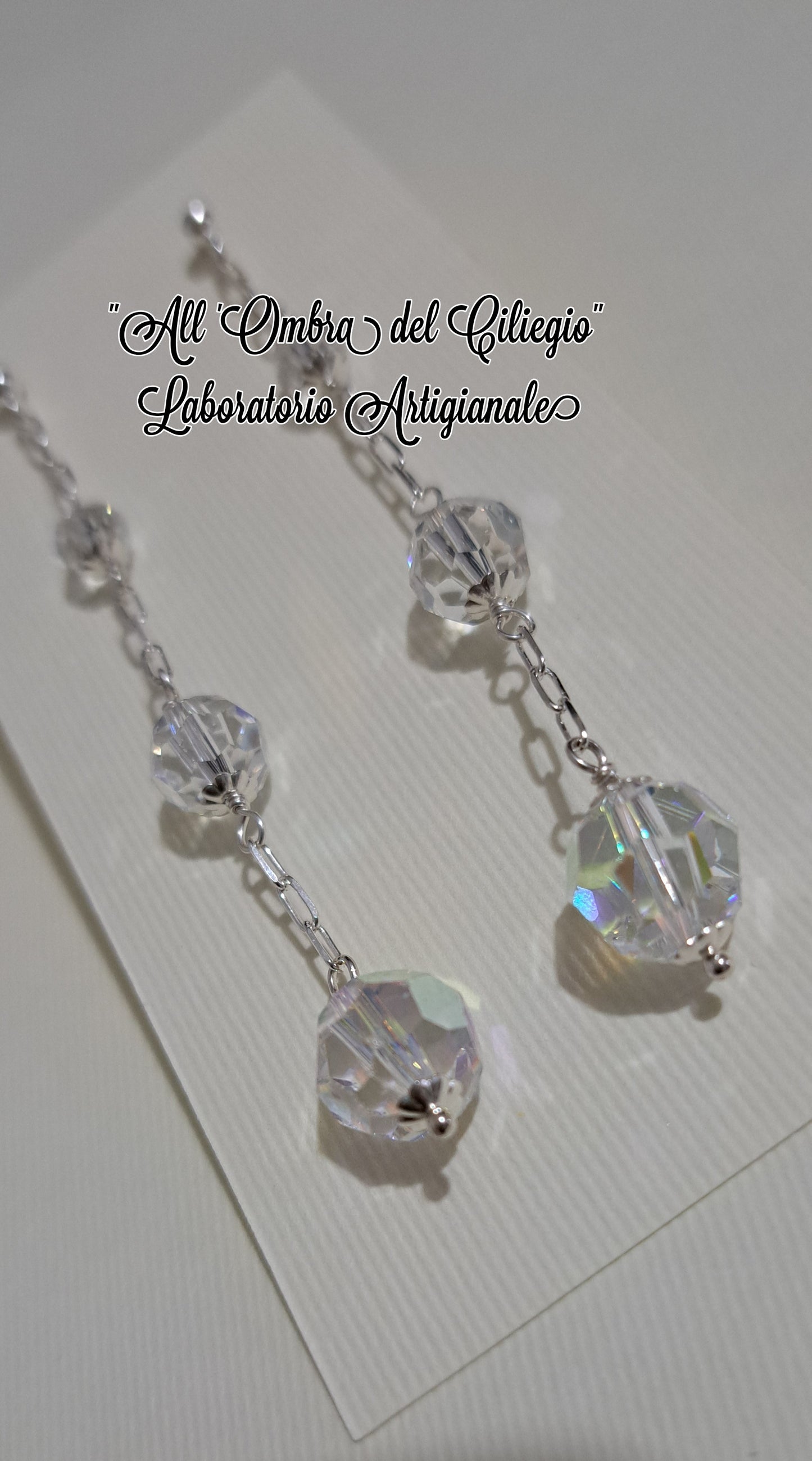 Orecchini "Silver Cristal Maxi"